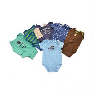 6/20 Baby boy six piece assorted brands. 3 months